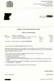 Notice of fine and collection order? - DVLA - Consumer Action Group